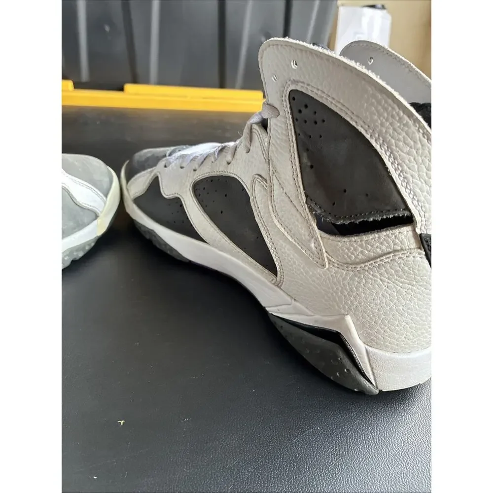 JORDAN AIR JORDAN 7 RETRO FLINT WHITE GRAY PURPLE CU9307 100 Size 8.5 Fast Ship